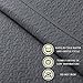 Comfy Bedding Prewashed Durable Jigsaw Quilted 3-Piece Bedspread Coverlet Set (King/Cali King, Grey)