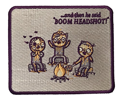 Randy Otter "Zombie Tales" Telling Tales & Roasting Brain Iron On Patch