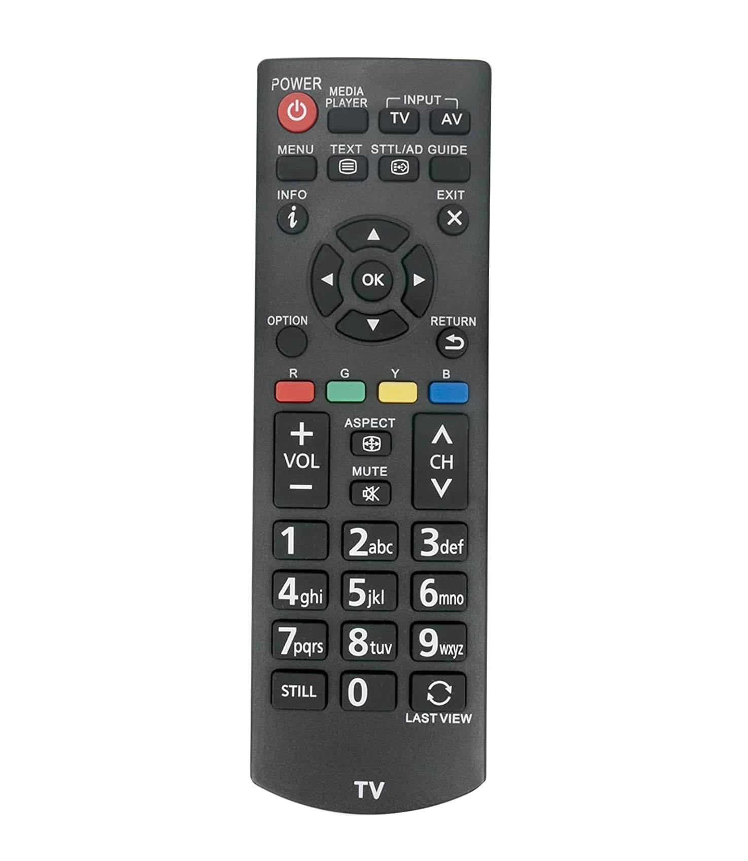 AULCMEET RCA39126 N2QAYB000976 Replacement Remote Control Compatible with PANASONIC 4K OLED Smart TV TX-32GW334 TX32DW334 TX-32DW334 TX32D300 TX-32D300