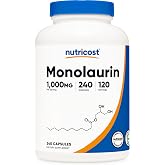 Nutricost Monolaurin 1000 mg (120 Servings, 240 Capsules) | Gluten-Free, GMO-Free, Vegan