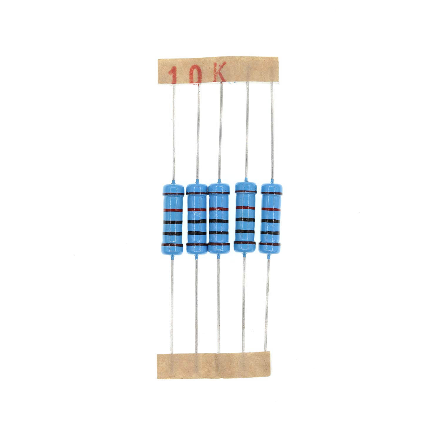 HUABAN 50PCS 2 Watts 2W 10K Ohm 1% Metal Film Resistor