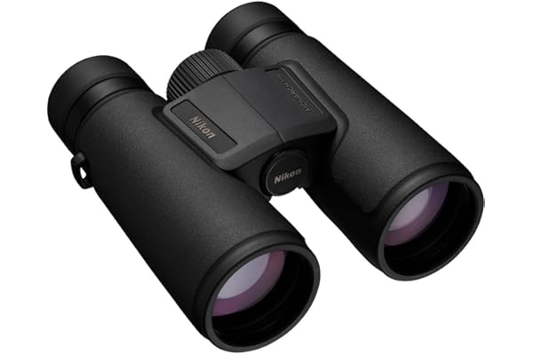 NIKON Monarch M5 Binoculars | Waterproof Fogproof ED Glass Optics with Dielectric Prism Coating | Bright High-Resolution Outdoor Binoculars for Birdwatching, Hiking & Wildlife, 8x42 | 8x/42mm, Waterproof and Fogproof, Rubber-Armored