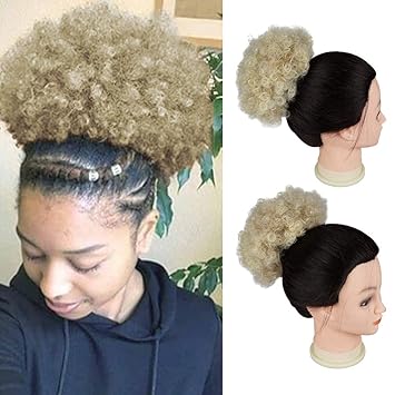 Amazon Com Afro Puff Drawstring Ponytail For Black Women Short