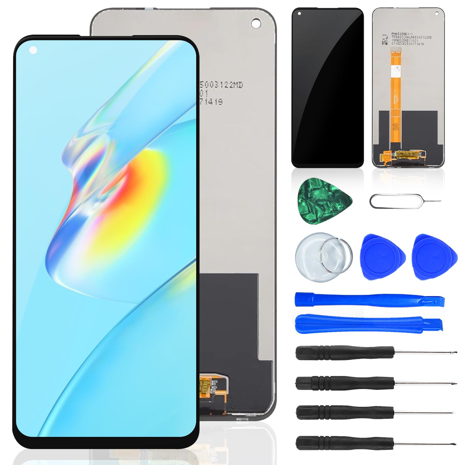 NB+ LCD Display Replacement For A54 5G / A74 5G / A93 5G CPH2197 CPH2263 6.5" inch Screen Digitizer Assembly (No Frame) + Repair Toolkit