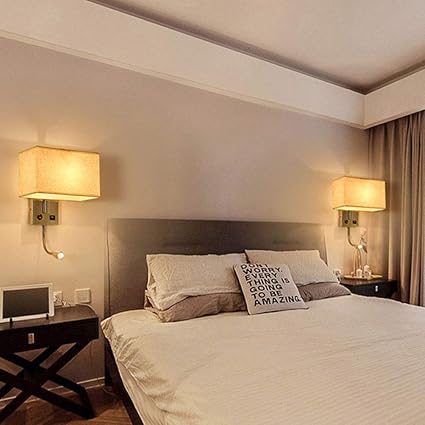 Wzc Lampade Da Parete A Led In Tessuto Lampada Da Comodino