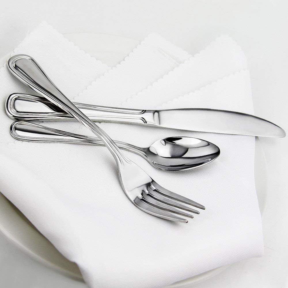 New Star Foodservice 58000 Slimline Pattern, 18/0 Stainless Steel, Dinner Knife, 9-Inch, Set of 12: Kitchen & Dining