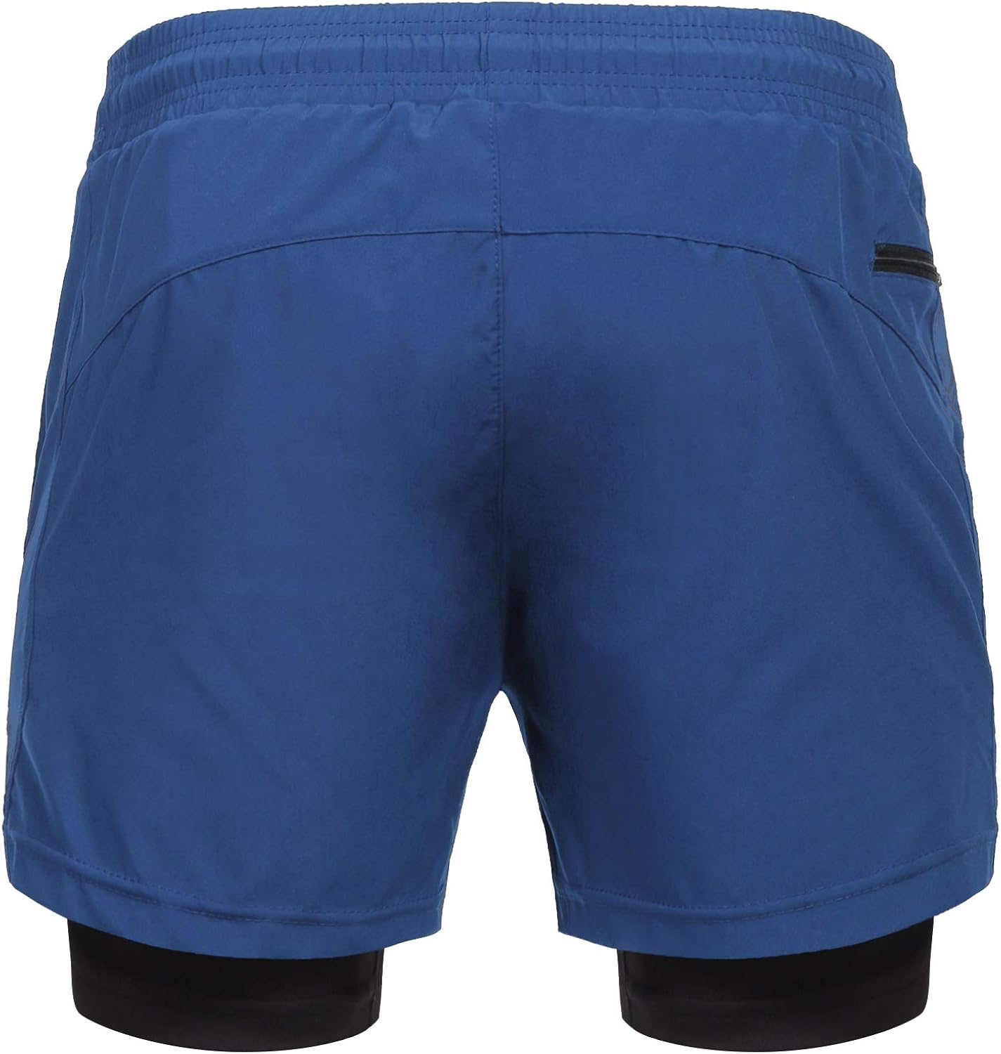 blue jogger shorts