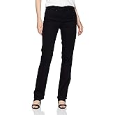 NYDJ Women's Marilyn Straight Denim Jeans, Black, 6