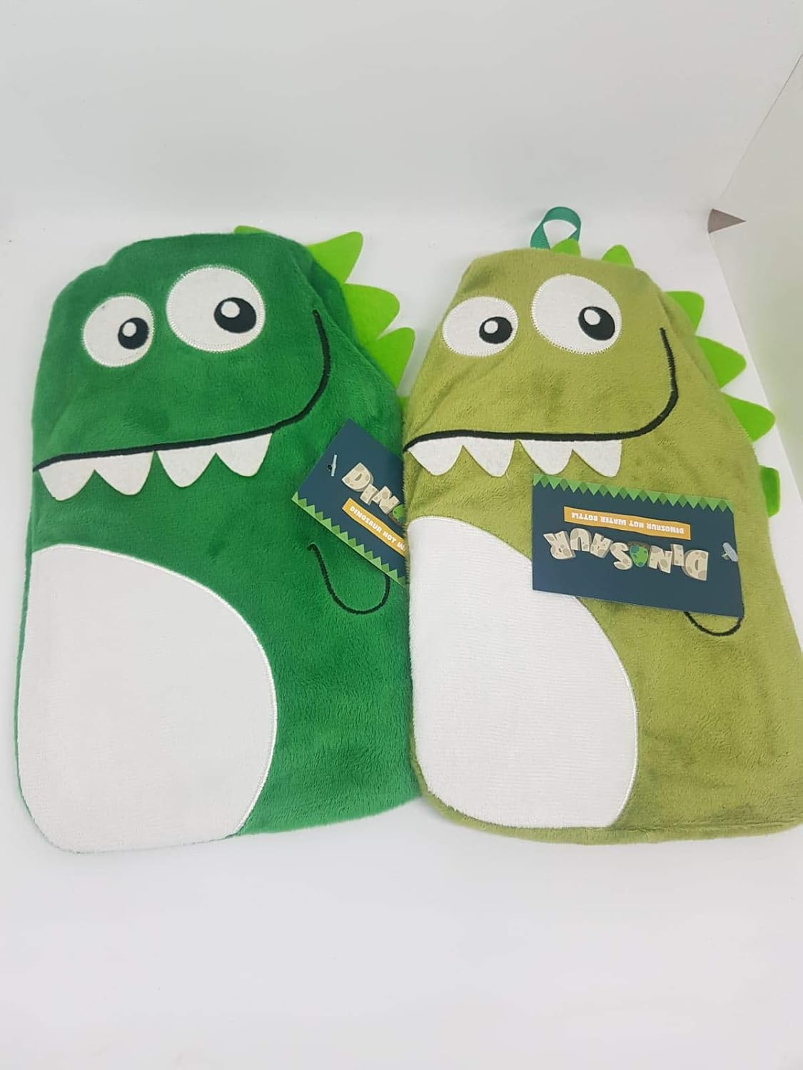Snuggable Soft Fleece Green Dinosaur 1 Litre Novelty Hot Water Bottle (Bright Green)