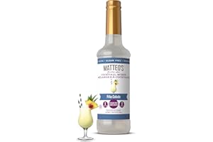Matteo's Sugar Free Cocktail Mixes - Pina Colada - Delicious Cocktail Mixers, 0 Calories, 0 Sugar Cocktails, Keto Friendly Dr
