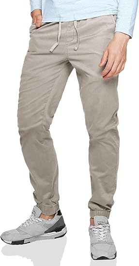 light khaki joggers