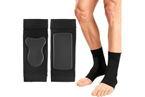 Lace Bite Gel Pads,One Pair of Ice Skating Padded Protection Socks to Cushion and Protect Achilles and Lace Bite,Two Gel Pads