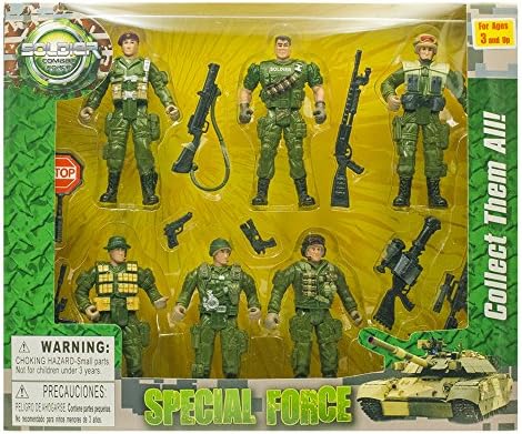 Army Toy Action Figures | Special Forces Action 6 Figure Playset