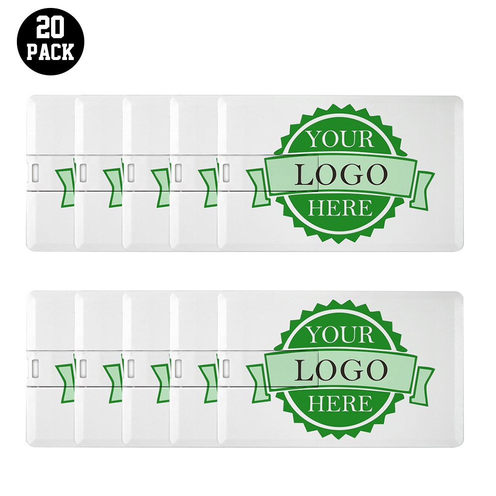 DIY Credit Card USB Memory Stick Custom PenDrive USB Flash Drive (8GB X 20PCS)