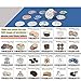 ENKORE Absorbent Coasters for Drinks, Set of 6 Extra Large 4.3