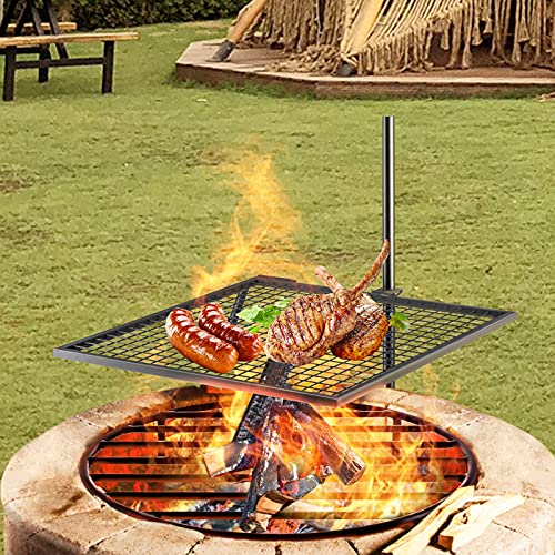 VEVOR Swivel Grill, Heavy Duty Steel Campfire Grill,Single Layer Open