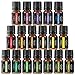 Anjou Essential Oils Gift Set, 18 x 5mL Aromatherapy Top Oils for Diffuser, Humidifier, Massage, Skin Hair Care, Therapeutic Grade 100% Pure, Include Lavender, Sweet Orange, Eucalyptus and More