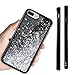 Caka iPhone 6S Plus Glitter Case, iPhone 6 Plus 6S Plus 7 Plus 8 Plus Case for Women Girls Liquid Flowing Sparkle TPU Case for iPhone 6 Plus 6S Plus 7 Plus 8 Plus (5.5 inch) (Silver)