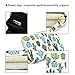 KUKOO Women’s Printed Zip Around Wallet Phone Clutch Purse Card Holder Organizer Cactus