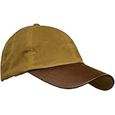 Walker and Hawkes Men's Wax Brunswick Baseball Cap w/Leather Peak, Beige - One Size