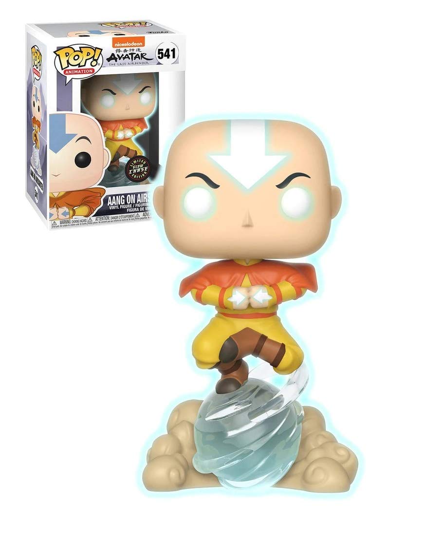 Funko 36470 Pop! Animation: Avatar The Last Airbender - Aang on Airscooter (Glow in the Dark Chase Special Edition) #541