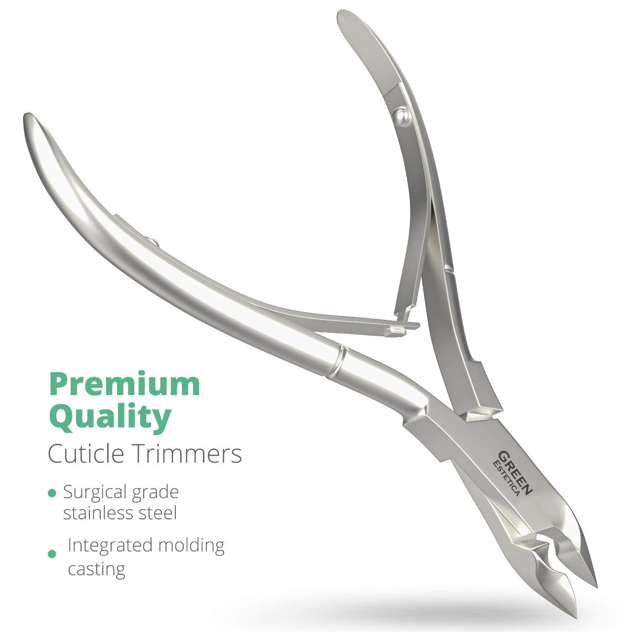 Premium Cuticle Trimmer Stainless Steel Nipper – Sharp Blades with Double Spring – Manicure Pedicure Tool for Home and Salon: Home Improvement