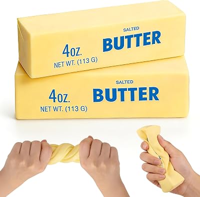 Pipihome 2 Pack Butter Squishy Toys Solid PU Foam Slow Rising Squishies