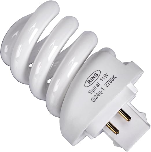 11w 4 Pin G24q1 Cfl Energy Saving Spiral Bulb Amazon.co.uk Lighting