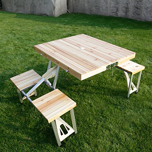 childs wooden picnic table
