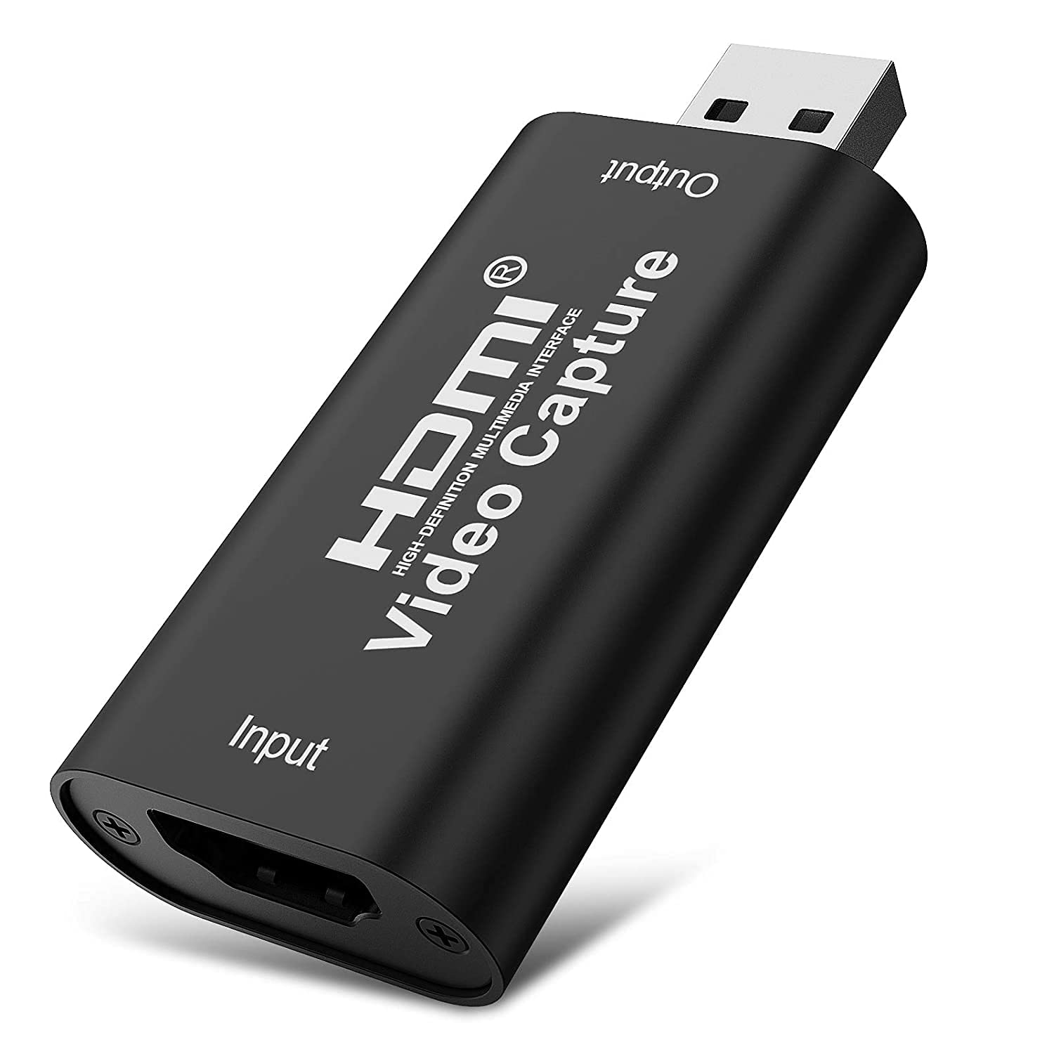 Powcxy Capture Card, USB 2.0 Full HD 1080p/4K 30fps, Record High Definition Acquisition, Video Capture Card for Live Streaming/Camera/PS5/PS4/Xbox/Switch