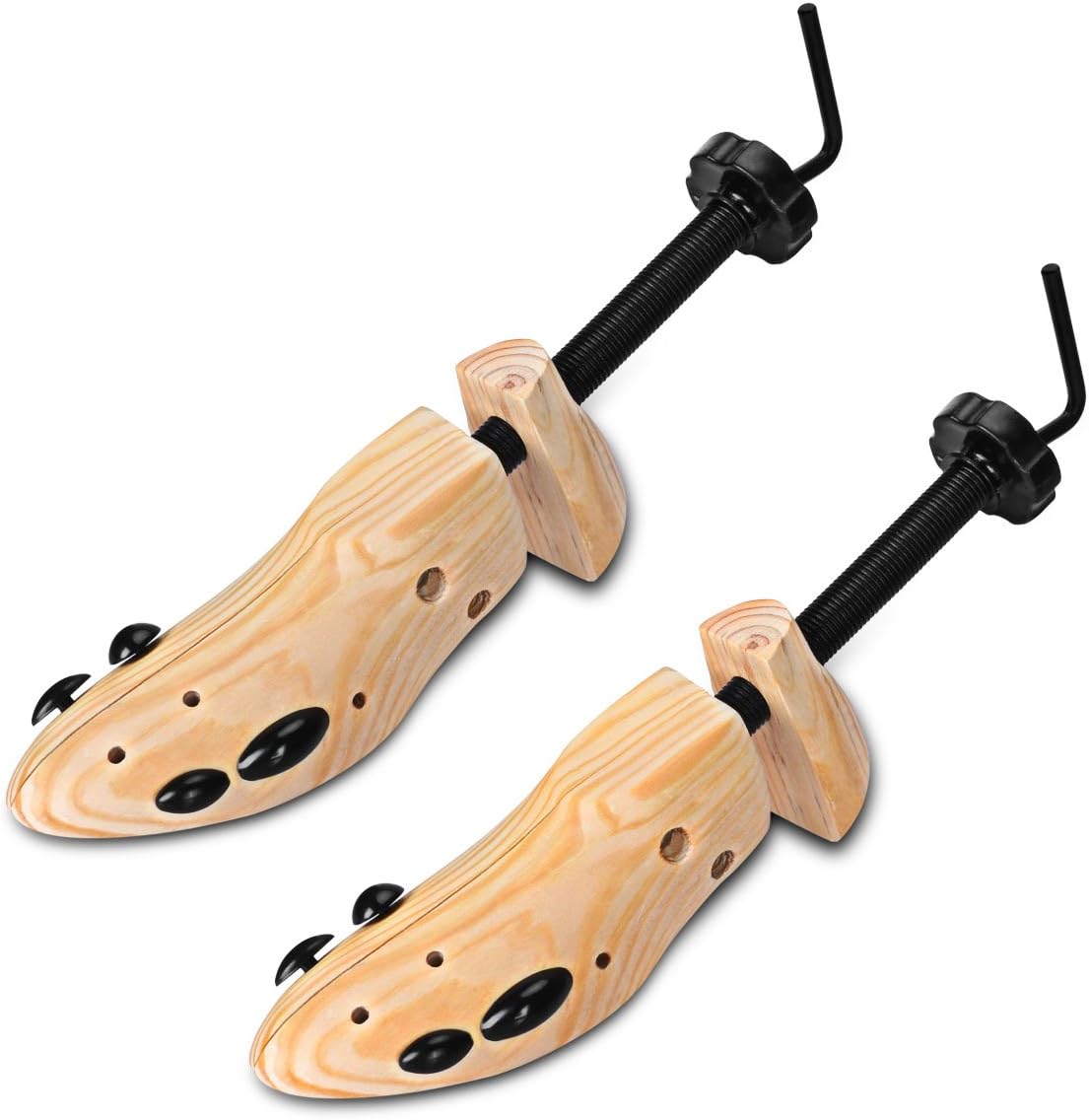 APIKA Two Way Shoe Stretcher Shoe Tree Natural Wood Set of 2 Unisex