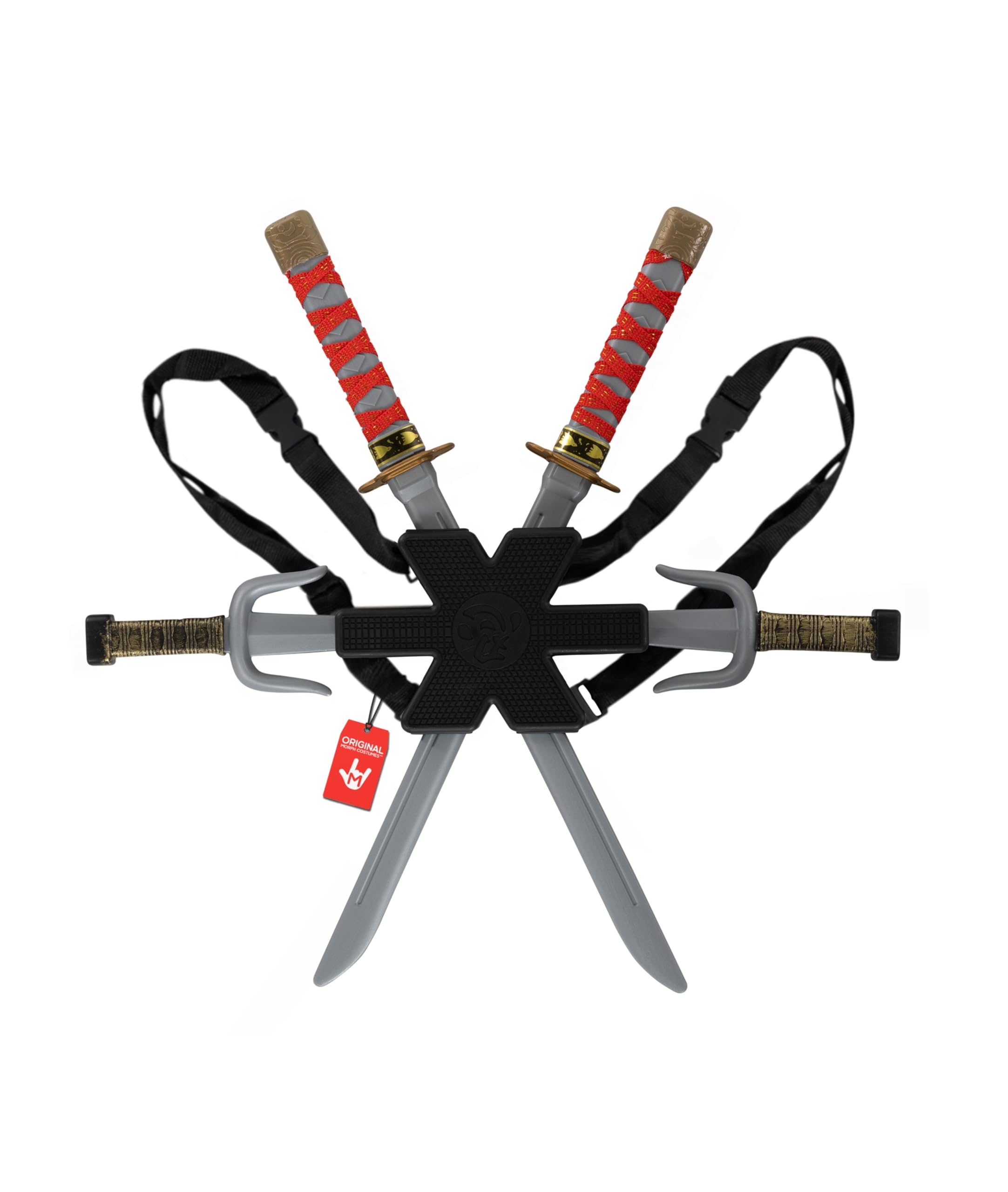 Morph Red Ninja Swords For Kids Ninja Costume For Boys Accessories Toy Weapons For Boys BPA Free Halloween Costumes For Kids