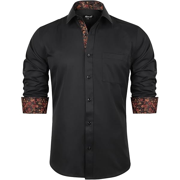 Amazon.com: ZYTECO Men's Long Sleeve Shirt Top Leopard Printed