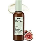 JUST AS I AM Hair Milk (4.39 fl oz) – Amino Acid Complex Heat Styling Care for Smooth, Soft, and Manageable Hair Finish