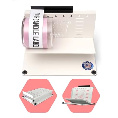 The Label Ledge – Original Patented Candle Label Applicator Tool (Made in USA) | Precise Label Placement Tool for Jars, Bottles & Candle Vessels