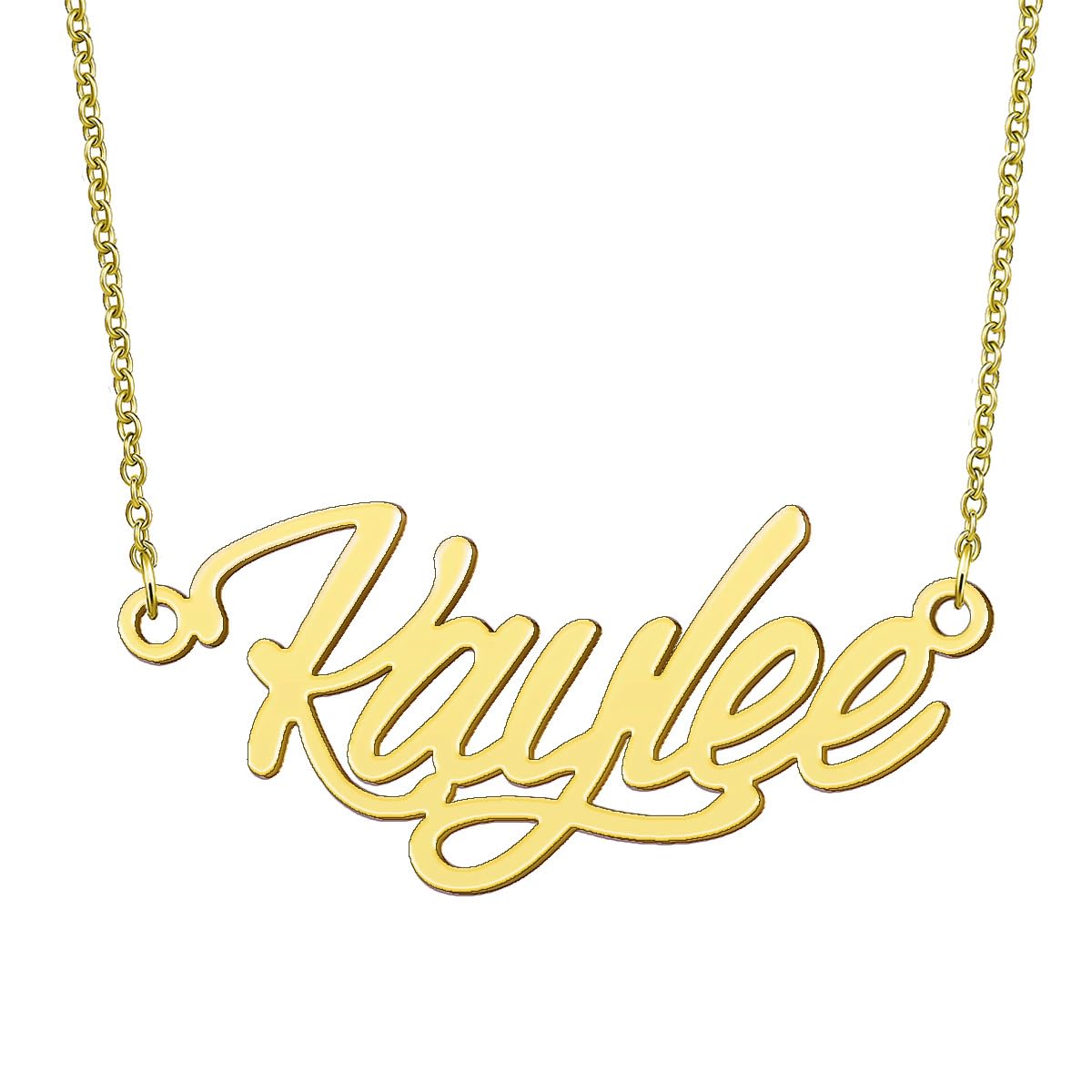 BYBWBL Kaylee Name Pendant Necklace 18k Gold Plated
