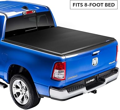 Amazon Com Lund Genesis Elite Tri Fold Soft Folding Truck Bed Tonneau Cover 95851 Fits 2017 2021 Ford Super Duty 8 2 Bed 98 1 Automotive
