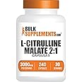 BulkSupplements.com L-Citrulline Malate Capsules - as L-Citrulline Malate 2:1, Nitric Oxide Supplement - Gluten Free, 8 Capsules per Serving (3000mg), 240 Count (Pack of 1)
