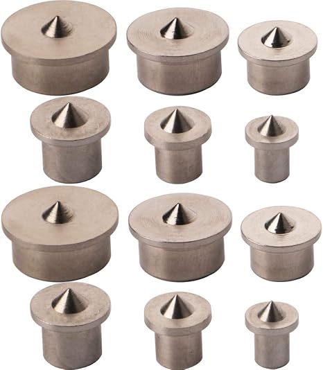 Holzdübel-Zentrierspitzen Set, 6 Größen (4-12 Mm) - Aus Edelstahl Für Präzises Bohren In Holz