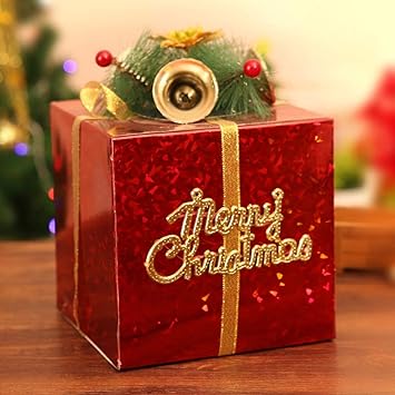 KYWBD Adornos de árbol de Navidad Caja de Regalo,Adornos navideños-F: Amazon.es: Hogar