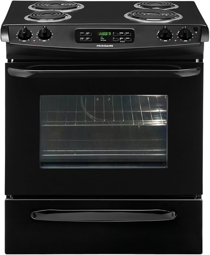 30 In. Slidein Electric Range Black Home Improvement