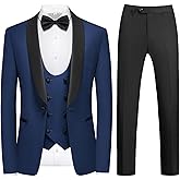 Rogers & Morris Tuxedo Suits for Men Solid 4 Piece Regular Fit Formal Set