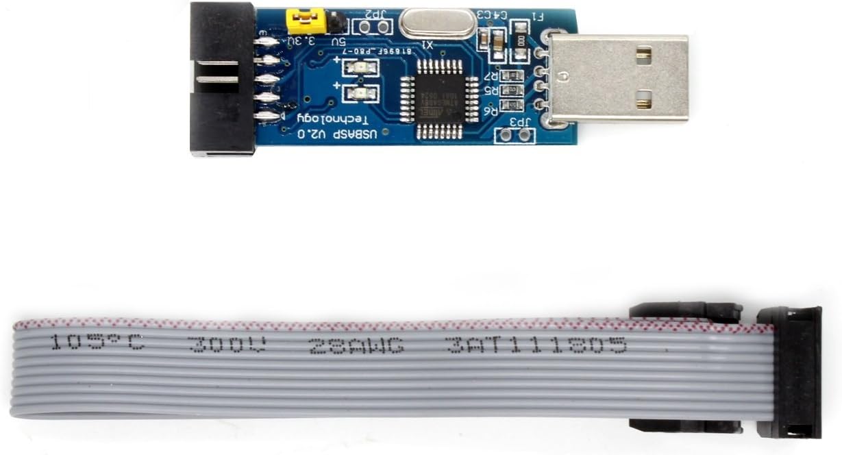 DIY Kits for Arduino, USBASP USBISP Downloader Programmer for 51 AVR - Blue + Black Arduino Accessories