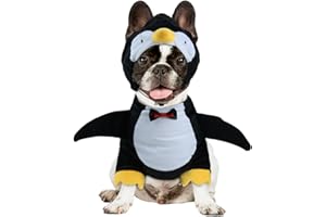 HOTUMN Dog Penguin Halloween Costume - Cute and Funny Pet Costume Soft Dog Cosplay Outfits Halloween Christmas Party Dog Clothes for Small Medium Pets(Medium)