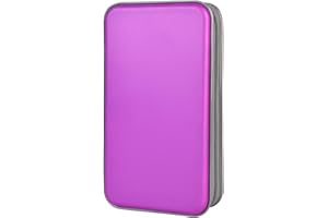 alavisxf xx CD Case, 96 Capacity Hard Plastic DVD Case Holder Organizer Storage Bag Portable Game Music Movie CD Disc Wallet 