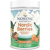 Nordic Naturals Nordic Berries, Citrus - 200 Gummy Berries - Great-Tasting Multivitamin for Ages 3+ - Growth, Development, Optimal Wellness - Non-GMO, Vegetarian - 50 Servings