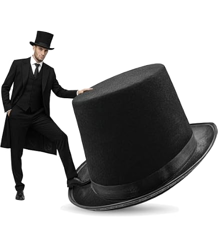 Amazon.com: Nicky Bigs Novelties Collapsible Top Hat, Black