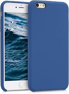 kwmobile TPU Silicone Case Compatible with Apple iPhone 6 Plus / 6S Plus - Soft Flexible Rubber Protective Cover - Cornflower Blue