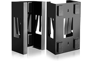 Lounsweer 2 Pcs Magnetic Glove Dispenser Holders Wall Mount Boxes of Gloves Commercial Quality Towels Wipes Paper Tissue Box Holder Kitchen Fridge Office Workshops Garage Tool Hospital(Black)