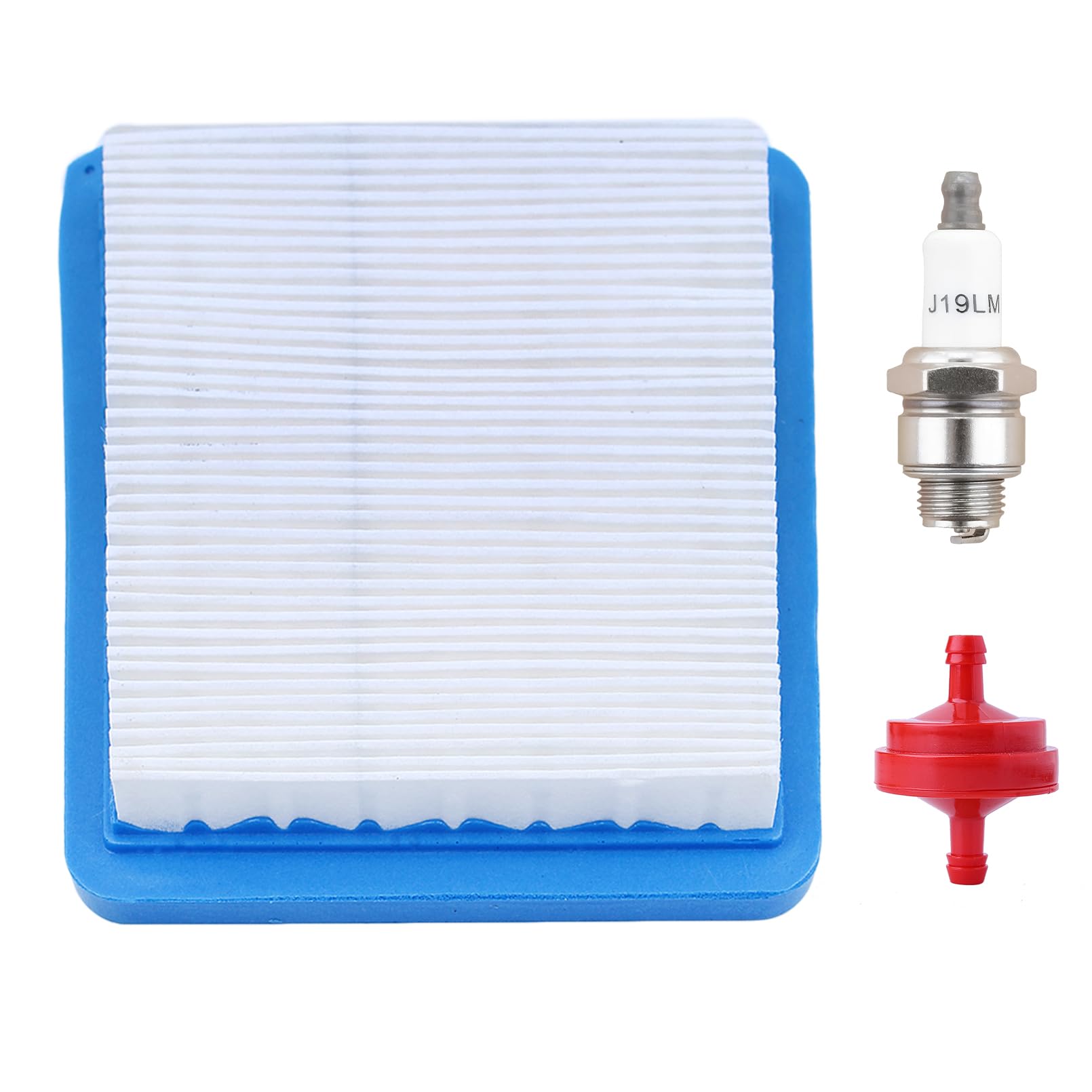 Mtanlo Air Filter For 491588S Lawnmowers Replacement, For 491588 399959 491588S Replaces J19LM Spark Plug 5108B Oil Filter